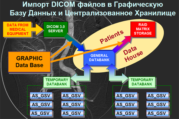 Импорт DICOM файлов в Графическую Базу Данных и Централизованное Хранилище.